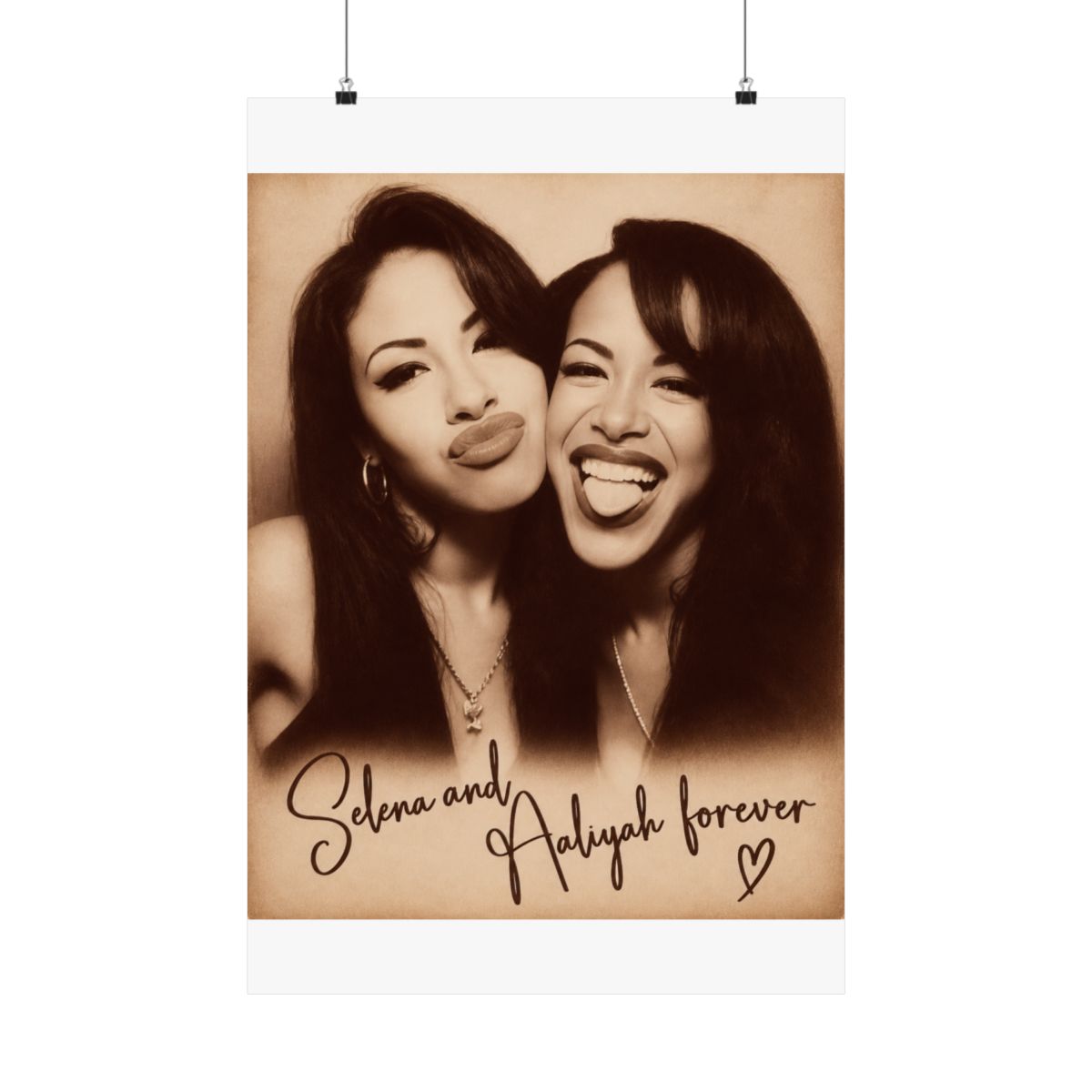Selena and Aaliyah forever Posters and Art | Selena Gomez