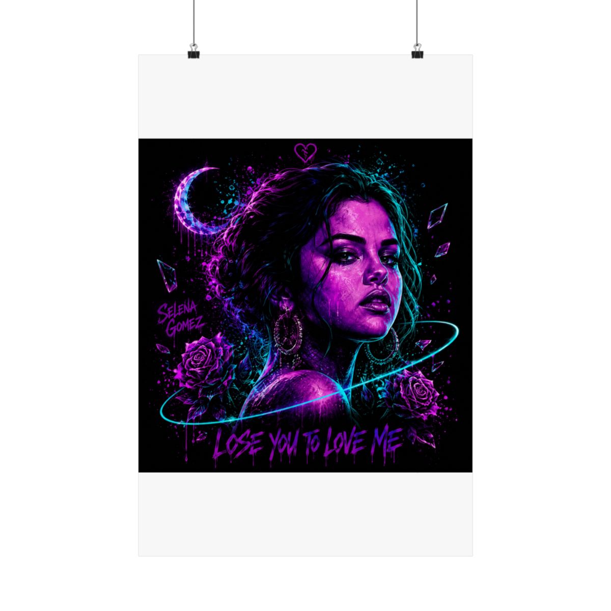 Lose You to Love Me Neon Healing - Selena Gomez Posters and Art - Official posters merchandise