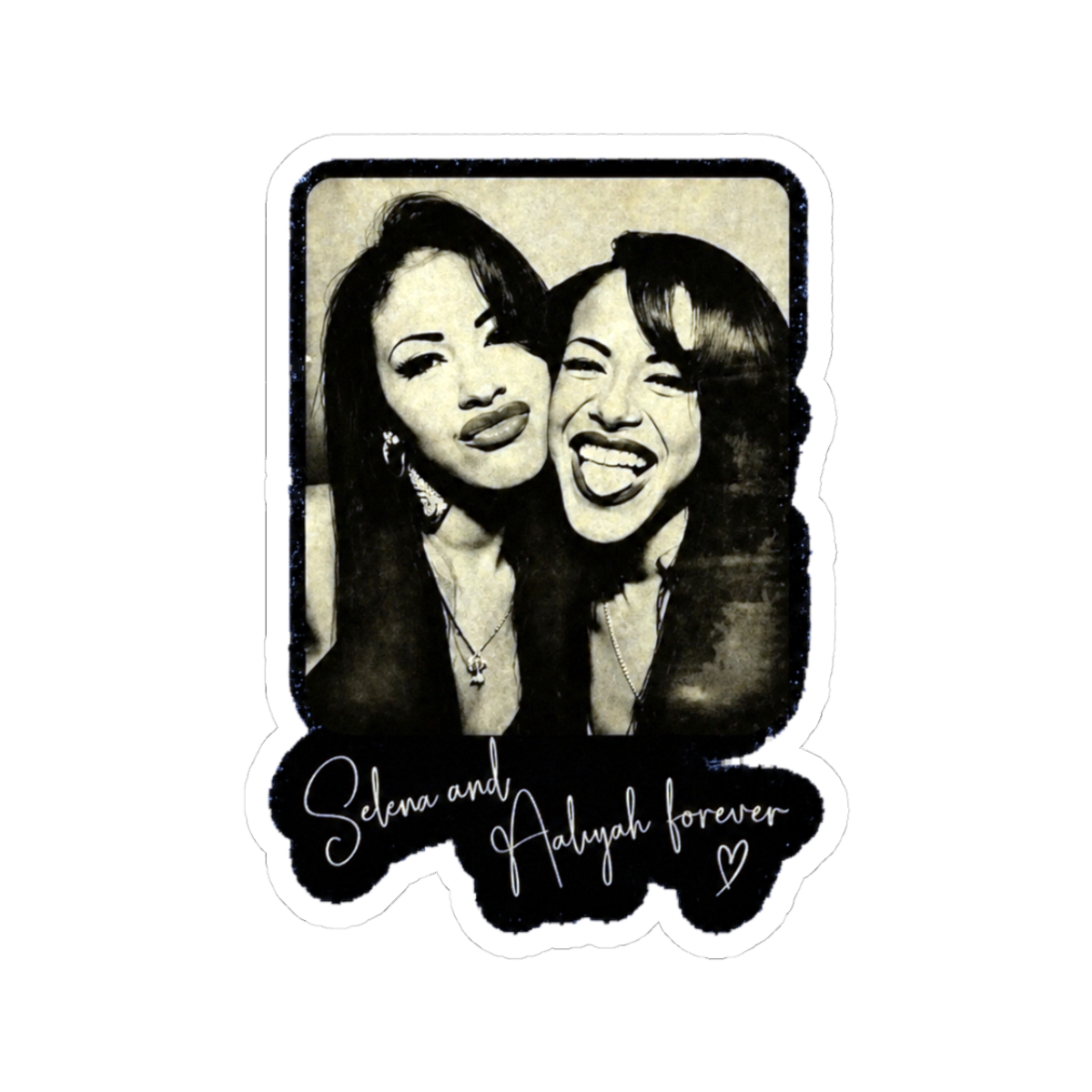 Retro-Selena and Aaliyah Sticker | Selena Gomez - Official stickers merchandise