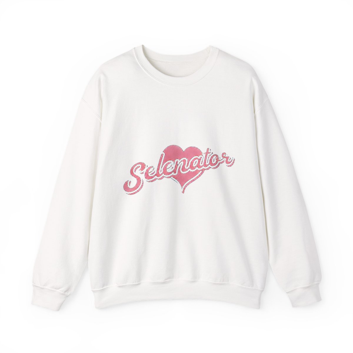 Selenator White Heart Crewneck | Selena Gomez - Official sweatshirts merchandise