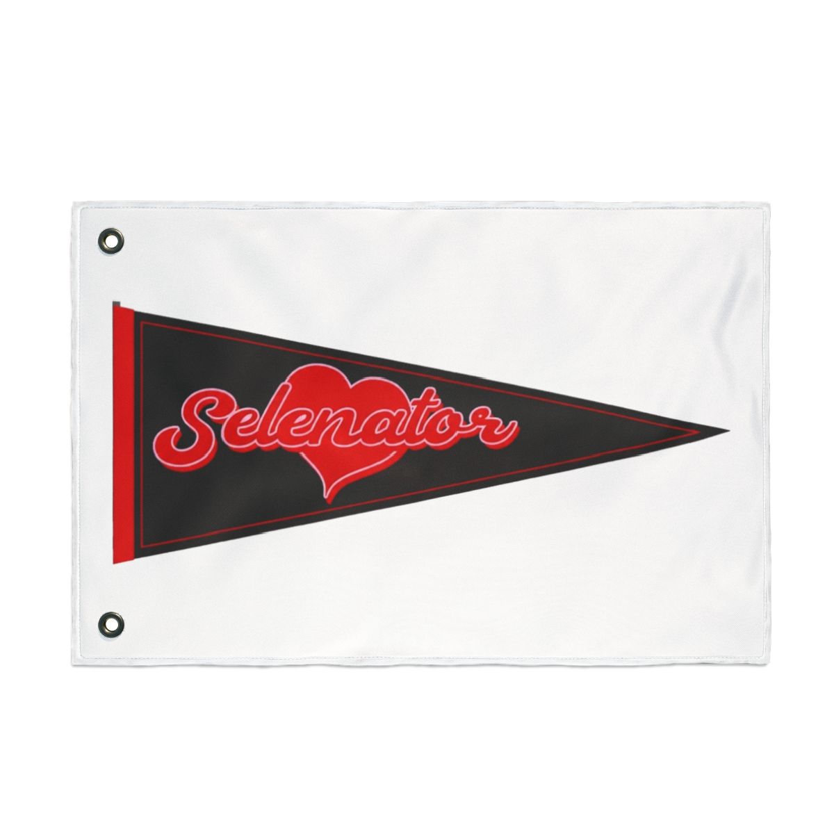 Selenator Heart Pennant Flag | Selena Gomez - Official Creator merchandise