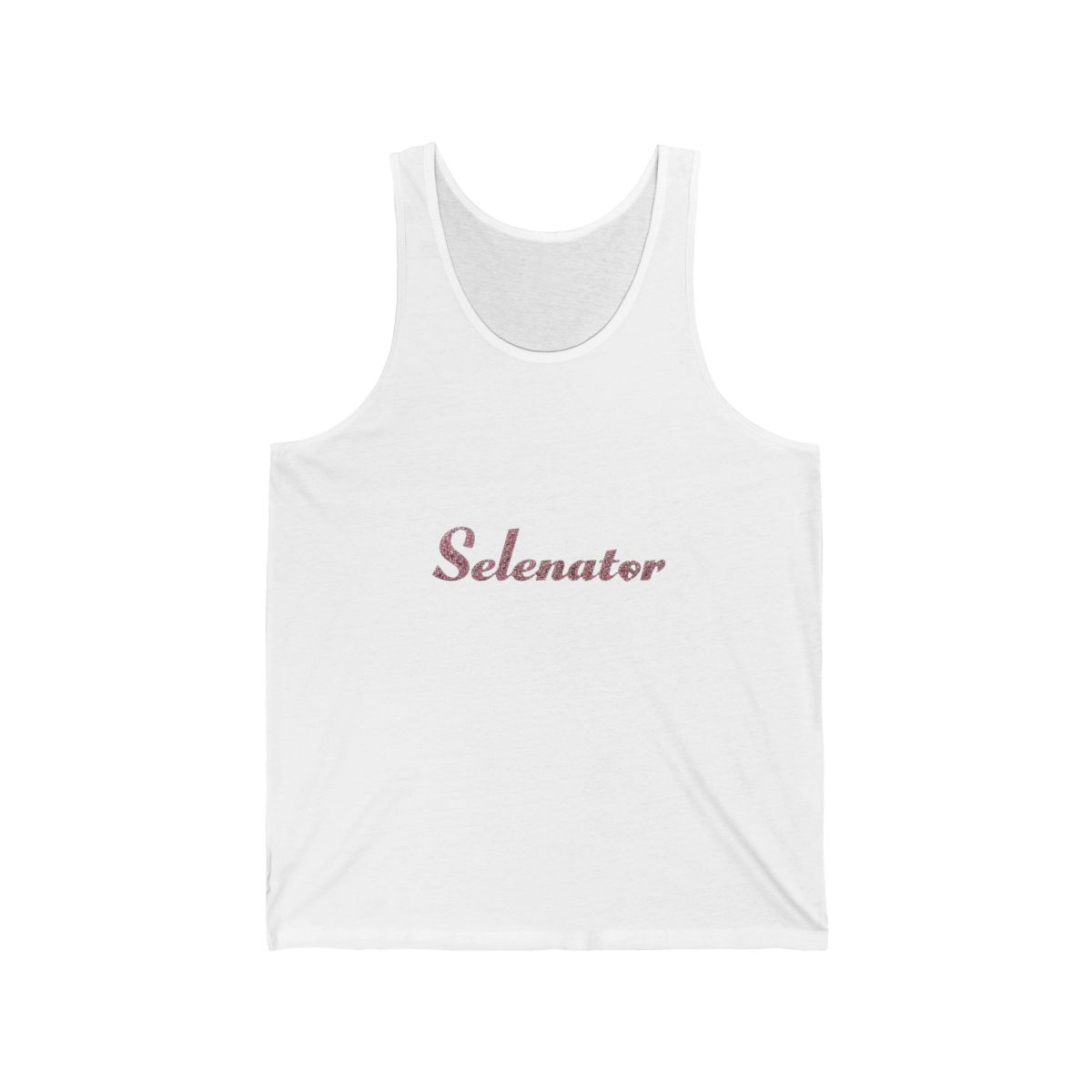 Selenator Script Pink Glitter Tank | Selena Gomez - Official tank-tops merchandise