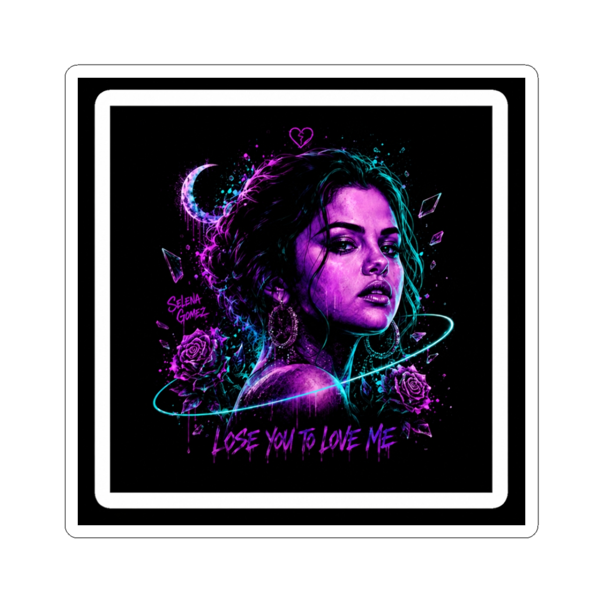 Lose You to Love Me Neon Healing - Selena Gomez Sticker